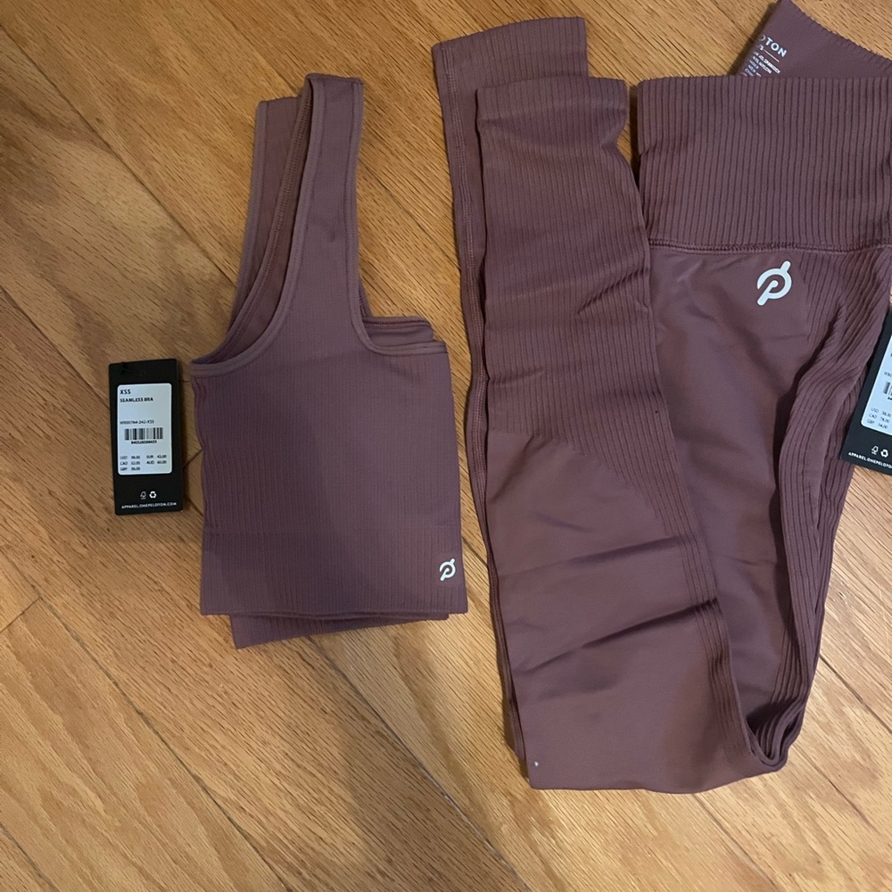Peloton Dusty Rose Workout Set size small